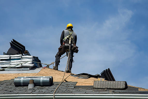 Professional Roof Replacement technician working in Grass Valley, CA
